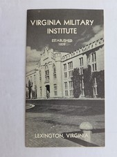 vintage VIRGINIA MILITARY INSTITUTE lexington va VMI CADET BARRACKS BROCHURE picture