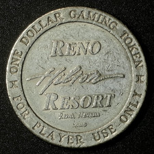Reno Hilton Resort $1 Casino Gaming Token Reno Nevada Vintage Hotel picture