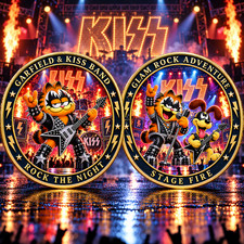 Garfield Odie Glam Rock Adventure Stage Fire Commemorative Coin V1210263 picture