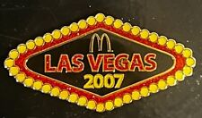 McDonald's Las Vegas 2007 Glitter Lapel Pin RARE picture