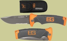 Gerber Bear Grylls Folding Knife with Sheath ~Brand New in Box~ picture