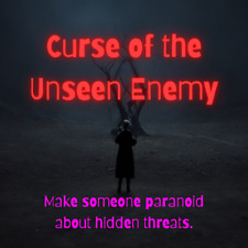 Curse of the Unseen Enemy - Powerful Black Magic Hex for Paranoia picture