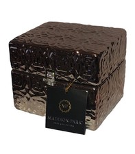 Nice MADISON PARK ❤️ HOME COLLECTION Ceramic Fine Design Silver Box  picture