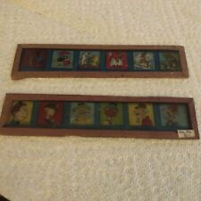 Lot of 2 Early 1900s Magic Lantern Cartoon Glass Slides Children and Animals picture