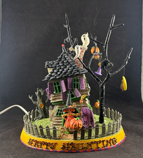 MARY ENGELBREIT ENESCO 2002 TINY TEENY HALLOWEENY LIGHT UP HAUNTED HOUSE IN BOX picture
