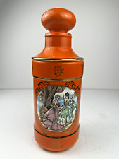 Enesco 1950's Japanese Urn / Vase / Jar / Orange / Vanity / Vtg 8.5