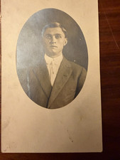 Davis Photo Co RPPC Divided Back Portrait Postcard (1907-1915) Floyd Bowman picture
