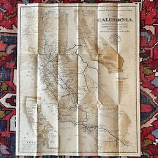 1907 MAP OF CALIFORNIA FOLDOUT VTG BROCHURE 27”X 22” SOUTHERN PACIFIC RAILROAD picture