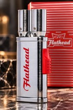 CAO Flathead Tailpipe Double Flame Cigar Torch Lighter New picture