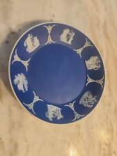 Antique Dark Blue Jasperware Wedgwood Dish Bowl 5.5