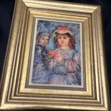 Vintage Edna Hibel (Flowergirl)  For Sale Is A Gorgeous,authan picture