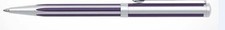SHEAFFER INTENSITY DEEP VIOLET STRIPED & SILVER BALLPOINT PEN NEW IN BOX 9232-2 picture