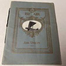 1924 Air Union By Air AIRLINE TIMETABLE  Brochure Aviation History Book picture