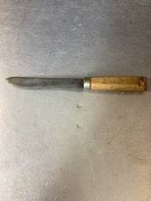 Antique T.J. Pope Knife 5.5” Blade 10” Knife Wood Handle picture