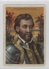 1911 ATC Men and Women of History Pan Handle Scrap Blue Ferdinand De Soto 0l4h picture