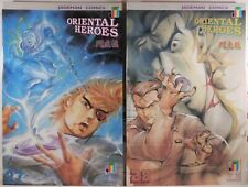 💥 ORIENTAL HEROES #27 + #28 JADEMAN COMICS 1988 HONG KONG Dragon Ball Cobra Kai picture