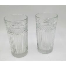 Vintage Libbey Crystal Cut Highball Glasses Set Of 2 16 oz picture