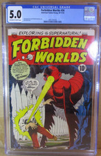 Forbidden Worlds 34 CGC 5.0 Overstreet: SCARCE Last Pre-Code Horror Iss ACG 1954 picture