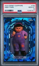 2024 Topps Chrome Disney Sapphire Abby Park Sapphire Refractor #193 PSA 10 picture