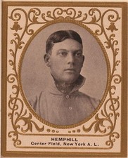 New York Charlie Hemphill 1909 Highlanders Baseball Center Fielder Portrait picture