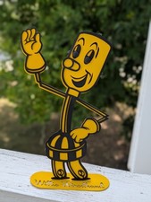 Electric Power Reddy Kilowatt Willie Wirehand ELECTRICIAN Gift STEEL Gameday  picture