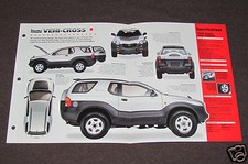 1997-1998 ISUZU VEHI-CROSS SUV Car SPEC SHEET BROCHURE PHOTO BOOKLET picture