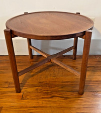 MCM PP35 Hans Wegner Mobler Tuck Folding Teak Oak Side Tray Coffee Table #2 picture