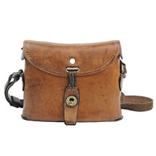 RARE 1934 Swiss Military Leather Binocular Case E. AFFOLTER LEUZIGEN Vintage 34 picture