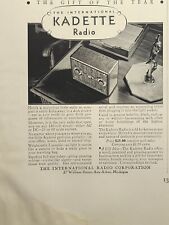The International Kedette Radio Ann Arbor MI Vintage Print Ad 1932 picture