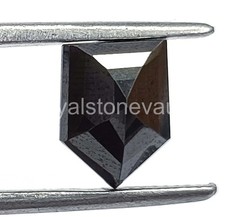 IGL Certified 3.10 Ct Natural Black Sapphire Fancy Shape Loose Gemstone 5AOR picture