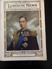 1937 Coronation King George VI & Queen Elizabeth Portrait Print 14x10 Official picture
