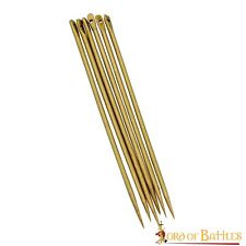 Brass Needle Medieval Pure Fully Functional Accessory - Set of 6 picture