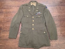 WWII US Airborne Troop Carrier 1st Lieutenant’s Pilot Jacket, x2 Named picture