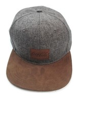 Coca-Cola Baseball Cap Hat Gray Twill with Suede Patch and Bill - BRAND NEW picture