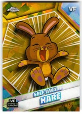 Self-Aware Hare Gold Sapphire #47/50 2026 Topps Chrome Sapphire VeeFriends picture