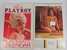 Vintage 1964 Playboy Playmate Wall Calendar With Sleeve - Retro Mid Century  picture