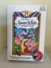 Disney VHS Two Pin Set Collectors Box ~Snow White and The Seven Dwarfs LR NEW picture