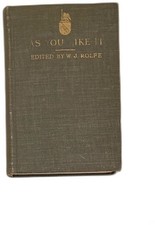 Shakespeare's As You Like It Edited By W. J. Rolfe Antique Book picture