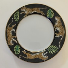 Vintage 1996 Lynn Chase Jaguar Jungle Luncheon Plate 9 1/8” Japan picture