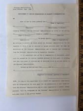 1935 WWI Veterans Administration Benefits Application Information Flier Vintage picture