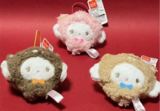 Sanrio Cogimyun Latte bear Fluffy Plush Doll Mascot 10cm Set of 3 Furyu 2024 NEW picture