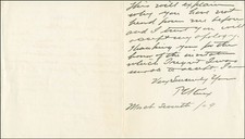 PHILANDER C. KNOX - AUTOGRAPH LETTER SIGNED 03/07/1909 picture