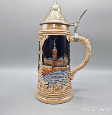 Vintage Marzi & Remy #3107 German Beer Stein Mug Hamburg Rathaus Hummel picture