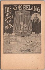c1910s Acrobats / Vaudeville Adv. Postcard 