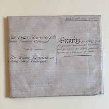 Richard Walter Viscount Chetwynd 1855 Vellum Indenture Charlotte Mary Ann picture