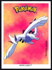LUGIA #249 CHROME STICKER POKEMON 2001 GUM BOOMER SUPER BUBBLE GUM picture