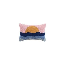Peking Handicraft Sunset Hook Pillow, Wool and Poly Velvet picture