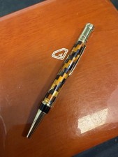 Parker Duofold Ballpoint Checks Amber  & Gold Trim No Box picture