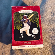 Hallmark Keepsake Ornament Hank Aaron: At the Ballpark 1997 MINT IN BOX W/CARD picture