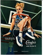 1998 Candie's Magazine Print Ad Shoes Footwear Just Screw It Jenny McCarthy picture